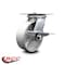 Service Caster 6 Inch Heavy Duty Semi Steel Caster with Roller Bearing and Brake SCC-35S620-SSR-SLB - alternate 5